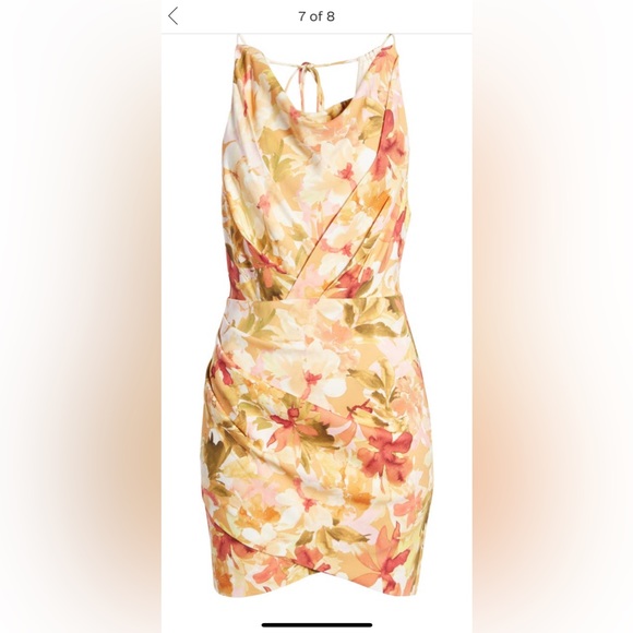 SIGNIFICANT OTHER -NWT- Chiara Floral Print Tie Back Minidress - Picture 12 of 14